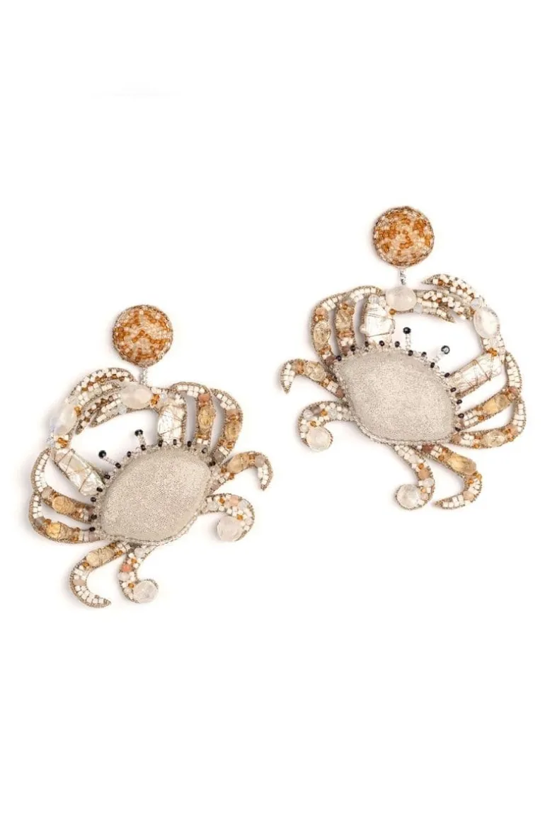 Earrings<CULT MIA CRAB EARRINGS Ivory