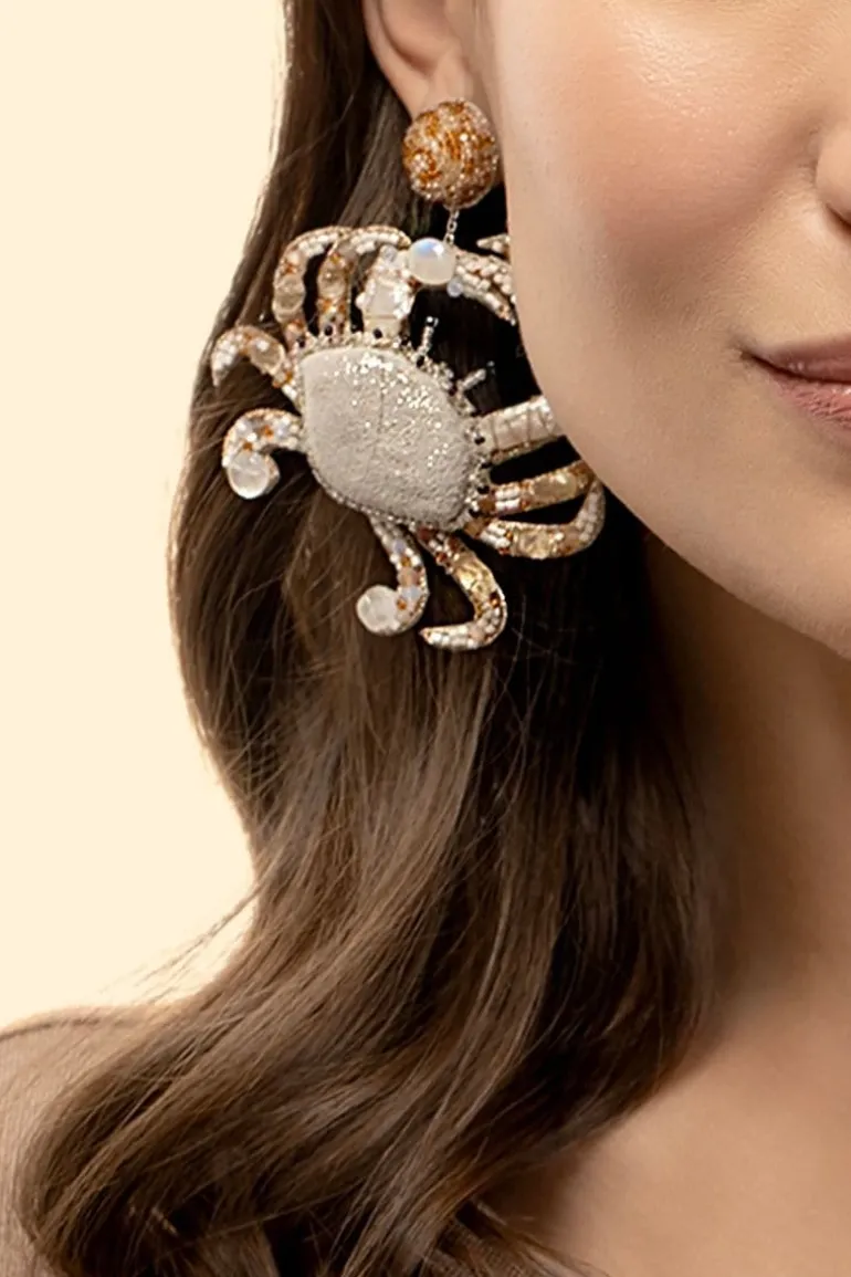 Earrings<CULT MIA CRAB EARRINGS Ivory