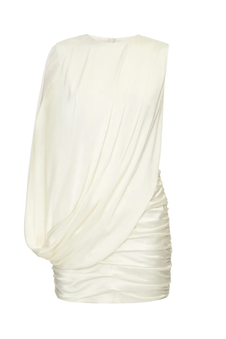 Dresses | Mini Dresses<CULT MIA SILK MINI DRESS Ivory