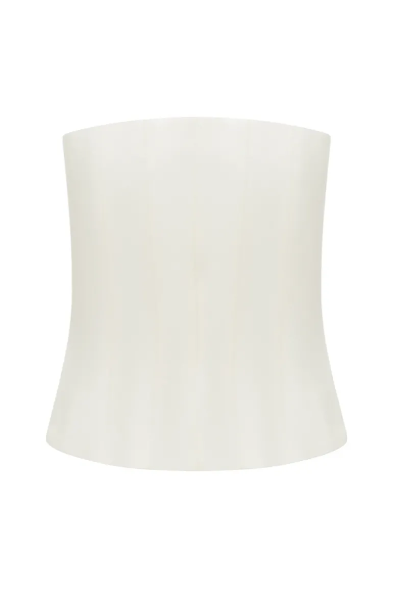 Tops<CULT MIA WOOL CORSET Ivory