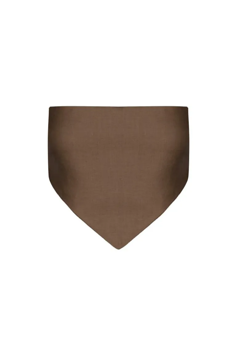 Tops<CULT MIA IVY BANDANA TOP Brown