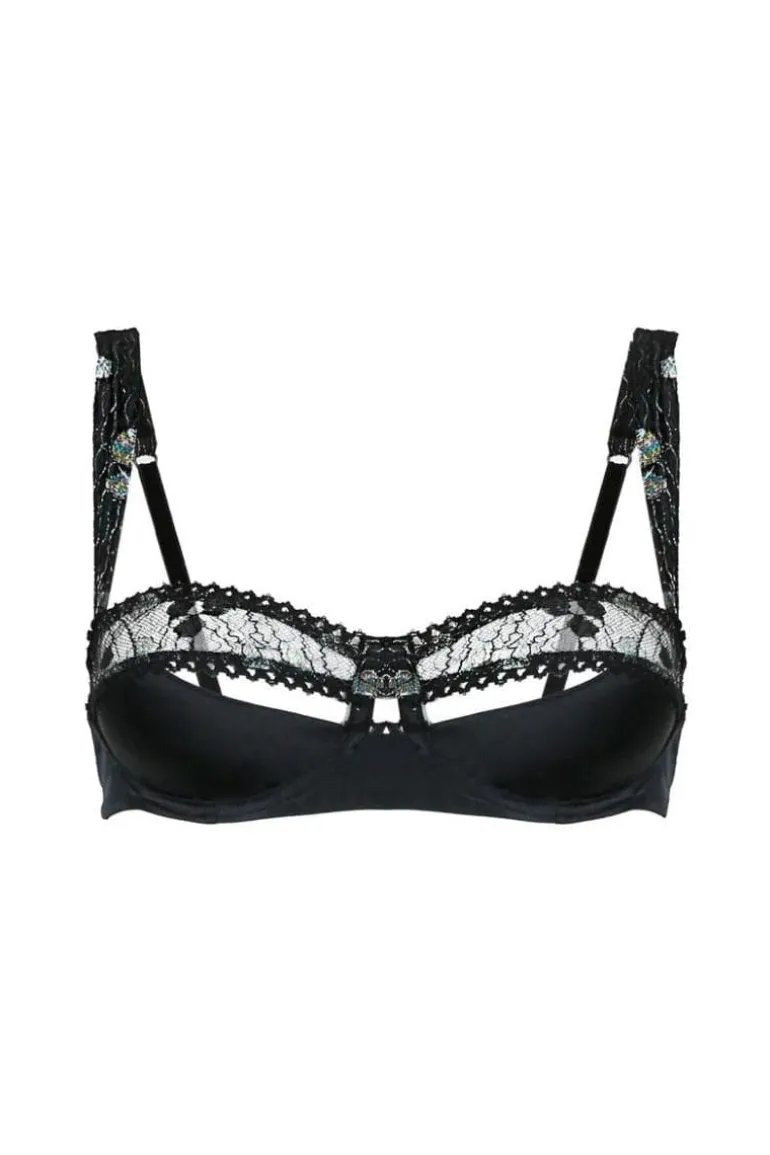 Lingerie<CULT MIA IVY SATIN BRA Black