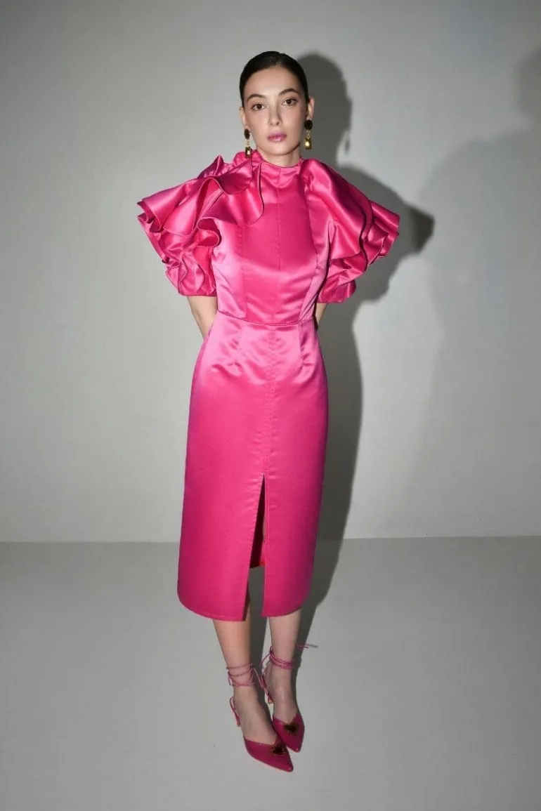 Dresses | Midi Dresses<CULT MIA IYA BLOSSOM MIDI DRESS Pink