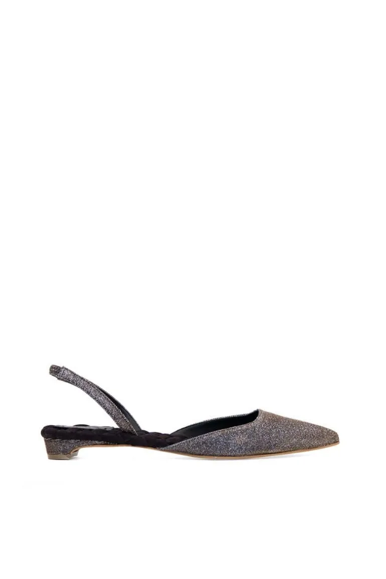 Flats<CULT MIA JACKIE SLINGBACK FLATS Metallic lurex