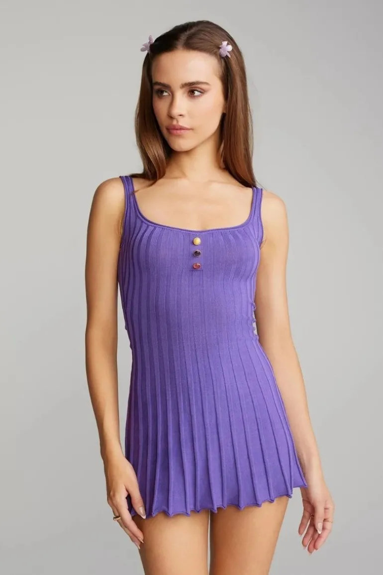 Dresses | Mini Dresses<CULT MIA JANELLE KNIT MINI DRESS Purple
