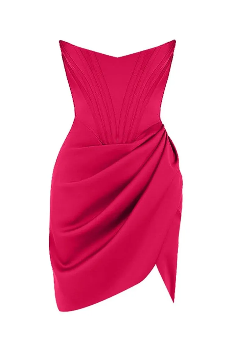 Dresses | Mini Dresses<CULT MIA JASMINE SATIN MINI DRESS Pink