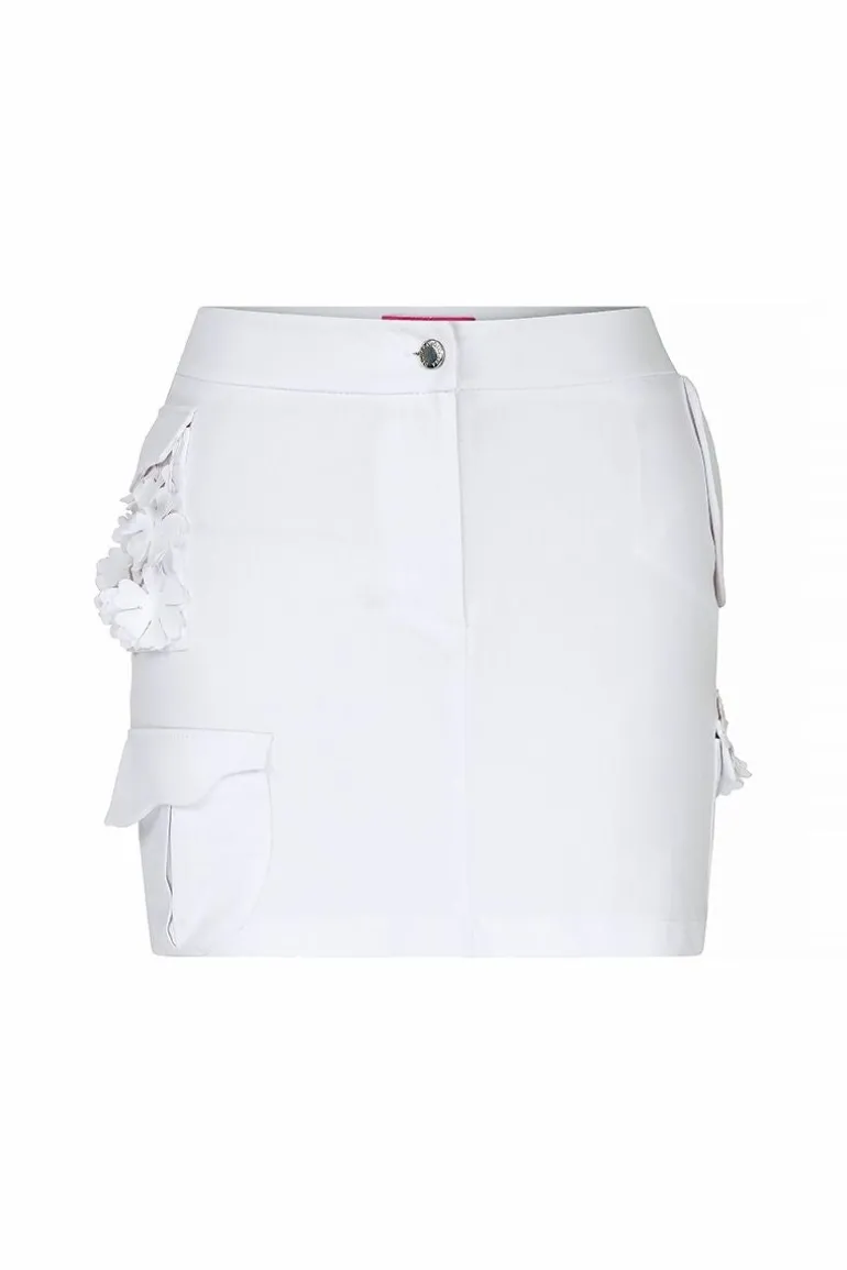 Skirts<CULT MIA JASMINE FLORAL MINI SKIRT White