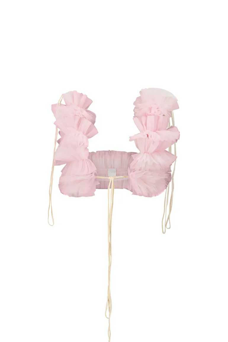 Tops<CULT MIA JORJA RUFFLED BRALETTE Pink