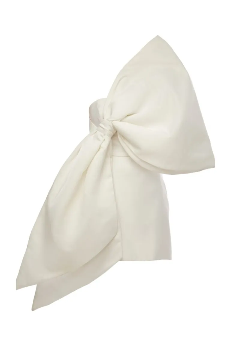 Dresses | Mini Dresses<CULT MIA JOY WHITE MINI DRESS WITH HUGE BOW Star White