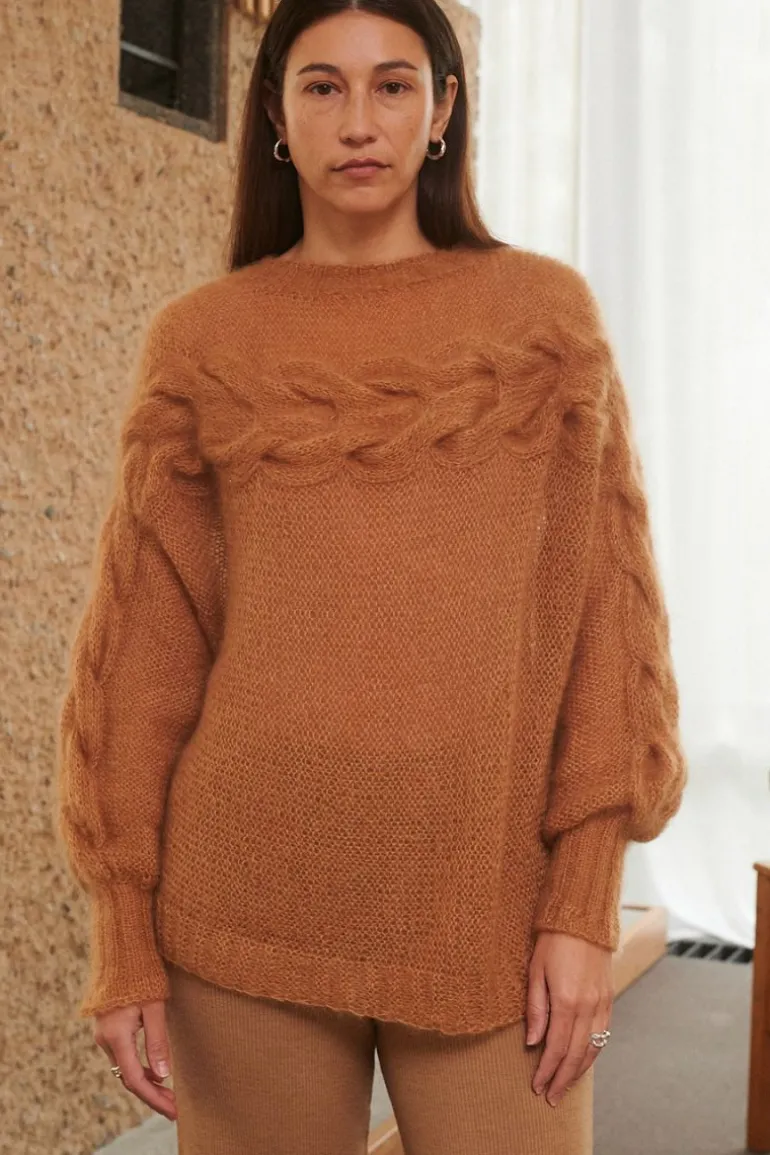 Knitwear<CULT MIA JURA SWEATER IN Nutmeg