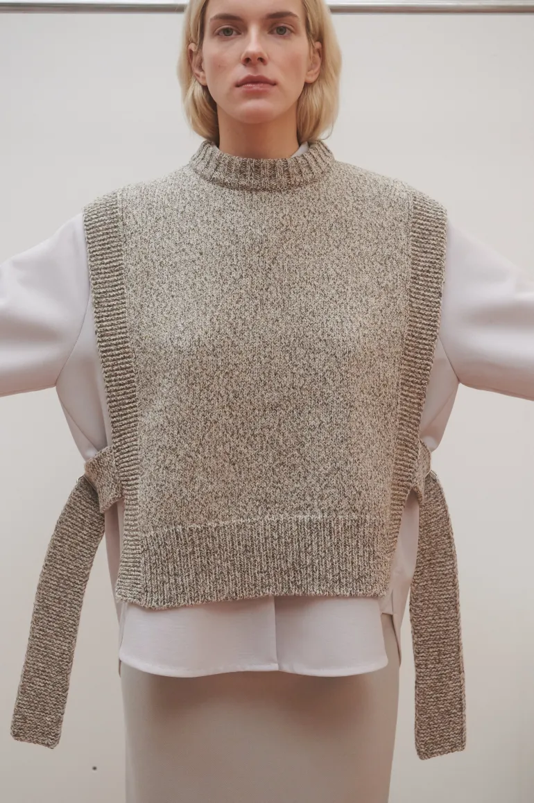 Knitwear<CULT MIA KALVOS VEST IN Tweed