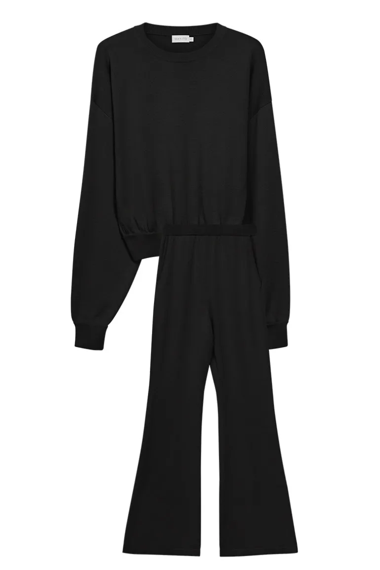 Sleep & Loungewear<CULT MIA KARLEY SILK CASHMERE SET IN Black