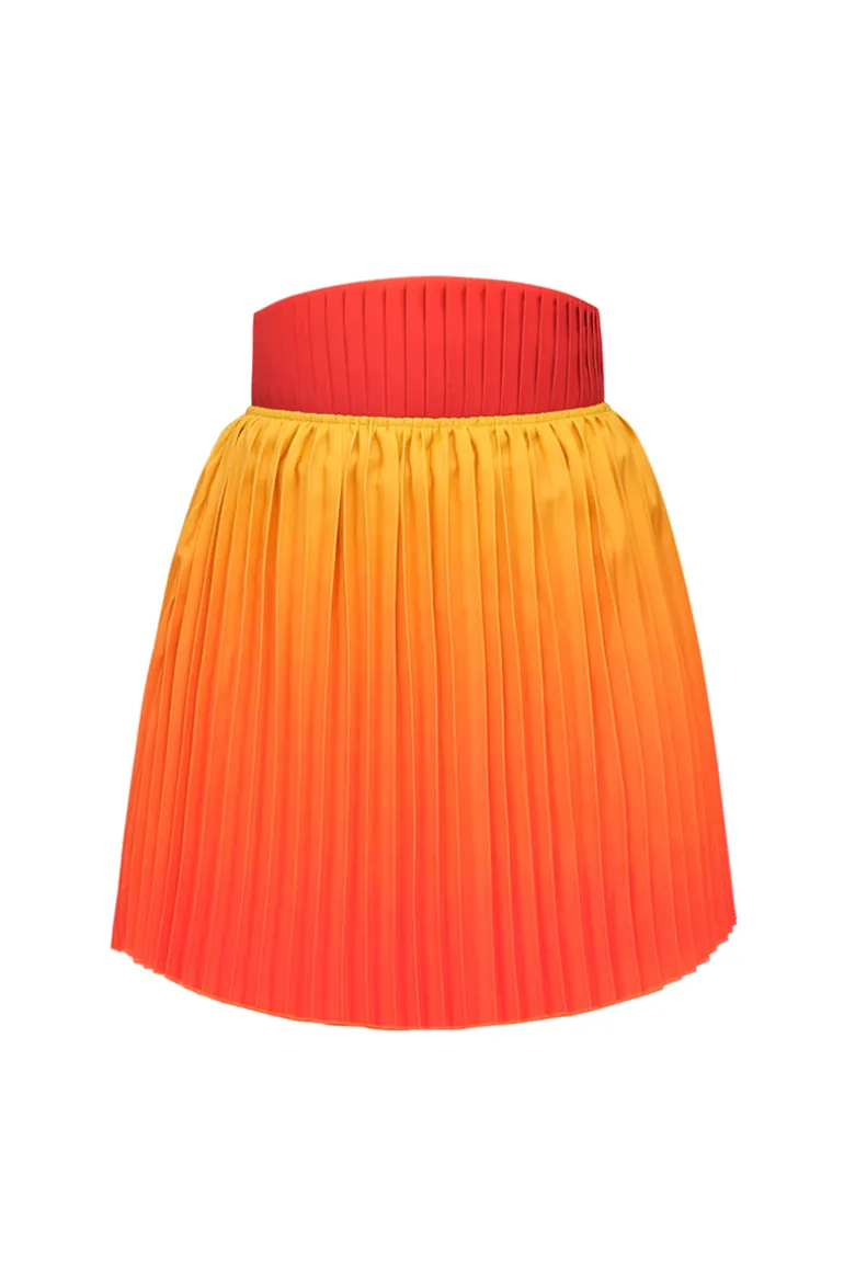 Skirts<CULT MIA KATA PLEATED MINI SKIRT IN ADWA RED PRINT