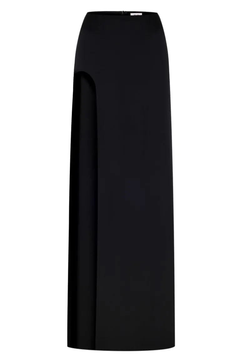 Skirts<CULT MIA KEIRA LOW-RISE MAXI SKIRT Black