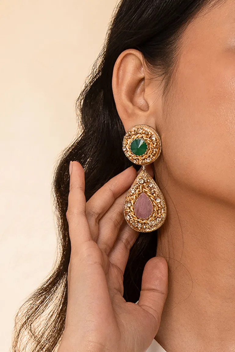 Earrings<CULT MIA KENDAL EARRINGS Emerald