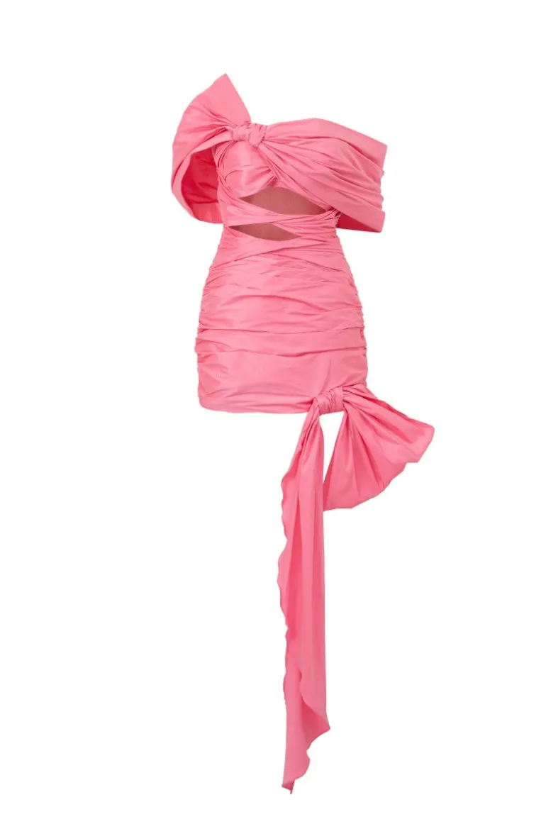Dresses | Mini Dresses<CULT MIA KENDALL TAFFETA CUT OUT DRESS IN Pink