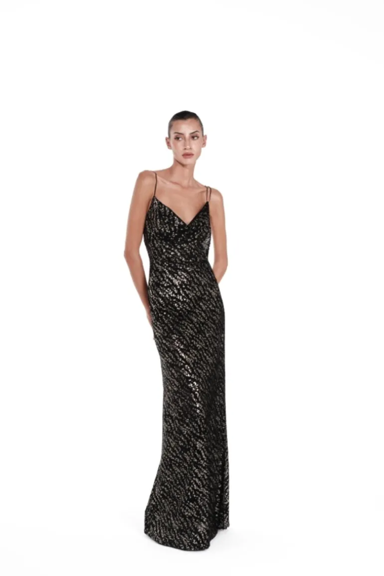 Dresses | Gowns<CULT MIA KENYA COWL-NECK GOWN Black