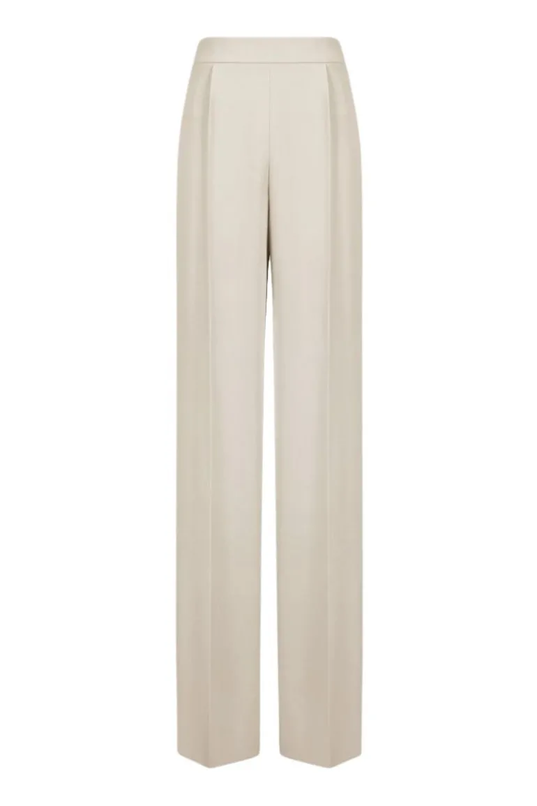 Pants<CULT MIA KENYA STRAIGHT WIDE LEG PANTS Cream