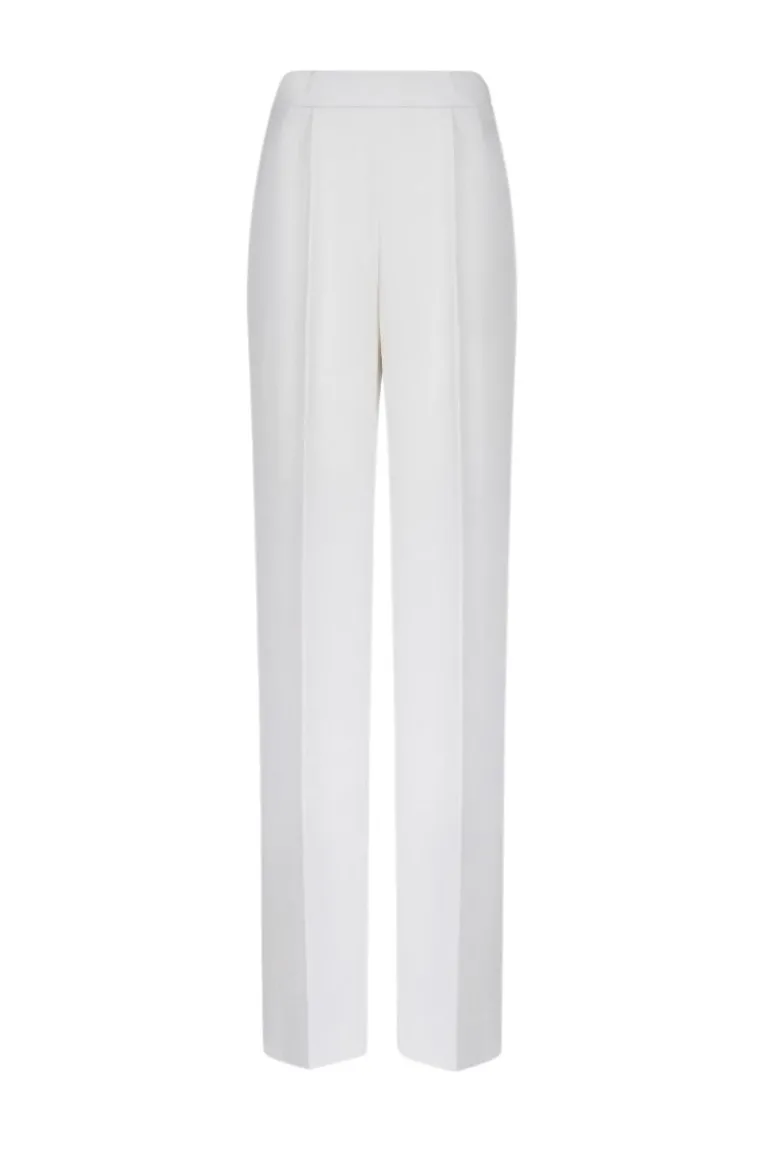 Pants<CULT MIA KENYA STRAIGHT WIDE LEG PANTS White