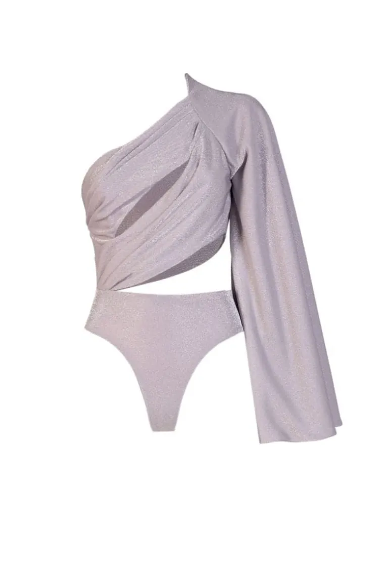 Tops<CULT MIA KHLOE DRAPED BLOUSE Lilac