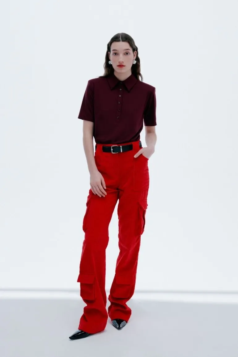 Pants<CULT MIA KIM TROUSERS IN Red