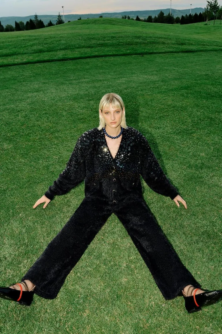 Outfit Sets<CULT MIA KNITTED SEQUIN SET Black