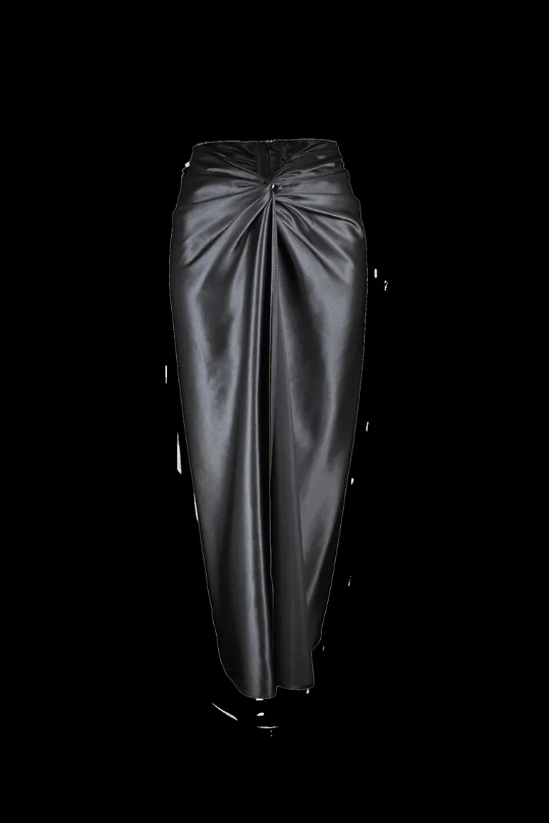 Skirts<CULT MIA KNOT SKIRT IN MIDNIGHT Black