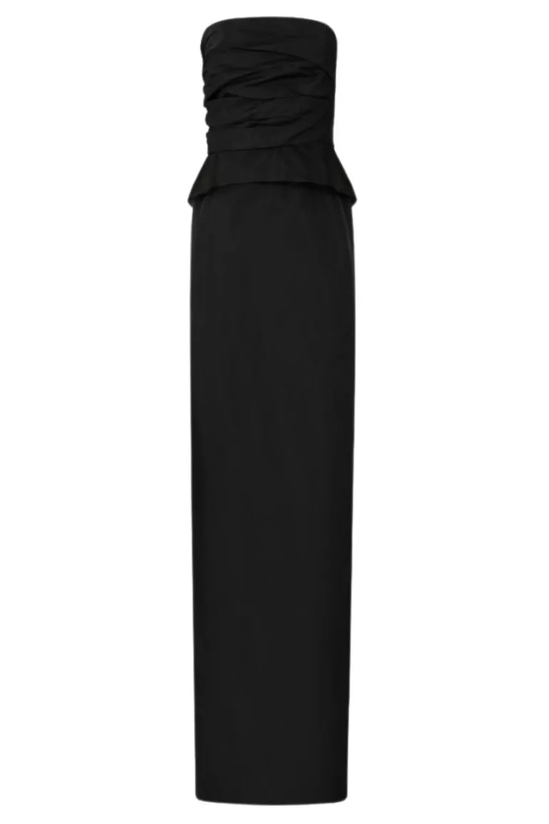 Dresses | Gowns<CULT MIA KRISTINE STRAPLESS PEPLUM GOWN Black