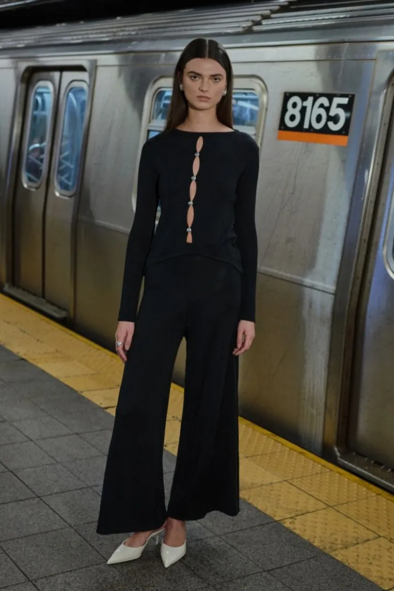 Pants<CULT MIA KYOTO PANTS IN Charcoal