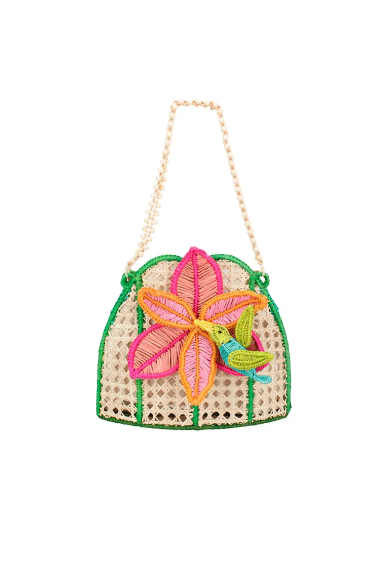 Shoulder Bags<CULT MIA LA FLOR HAND WOVEN HANDBAG Multi