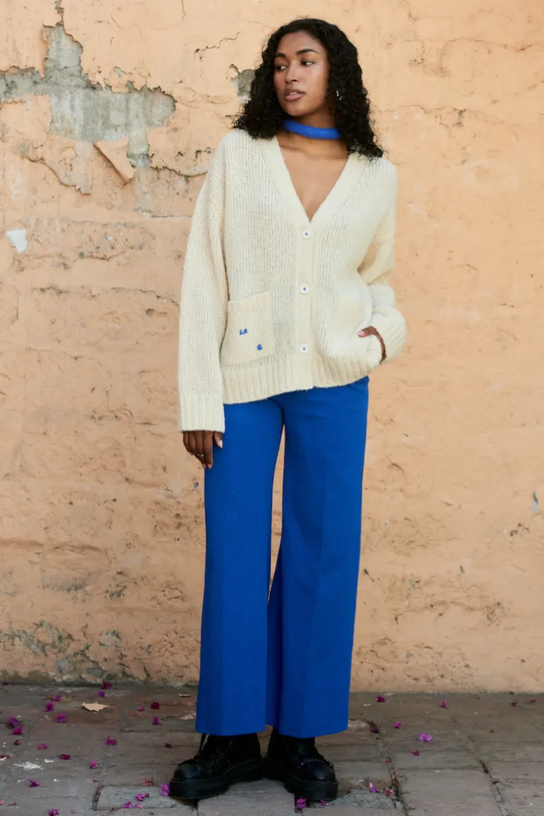 Knitwear<CULT MIA LA G KNITTED CARDIGAN Cream