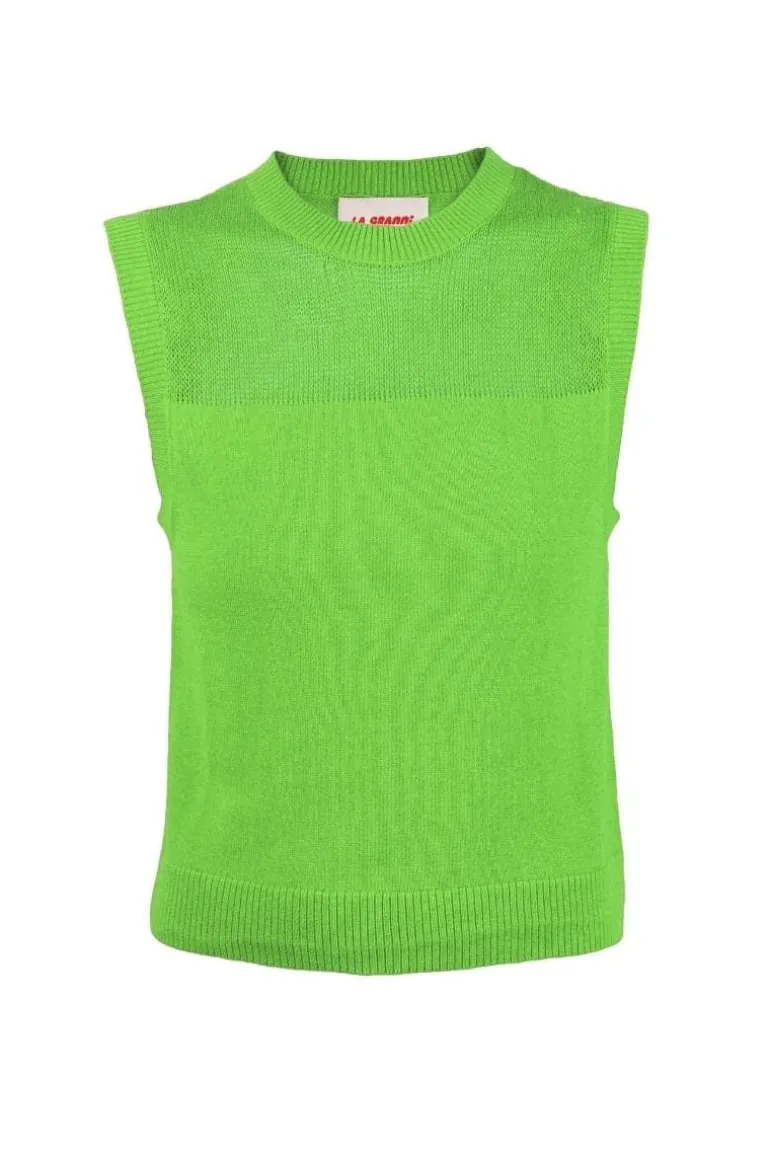 Knitwear<CULT MIA LA G CROPPED VEST Lime
