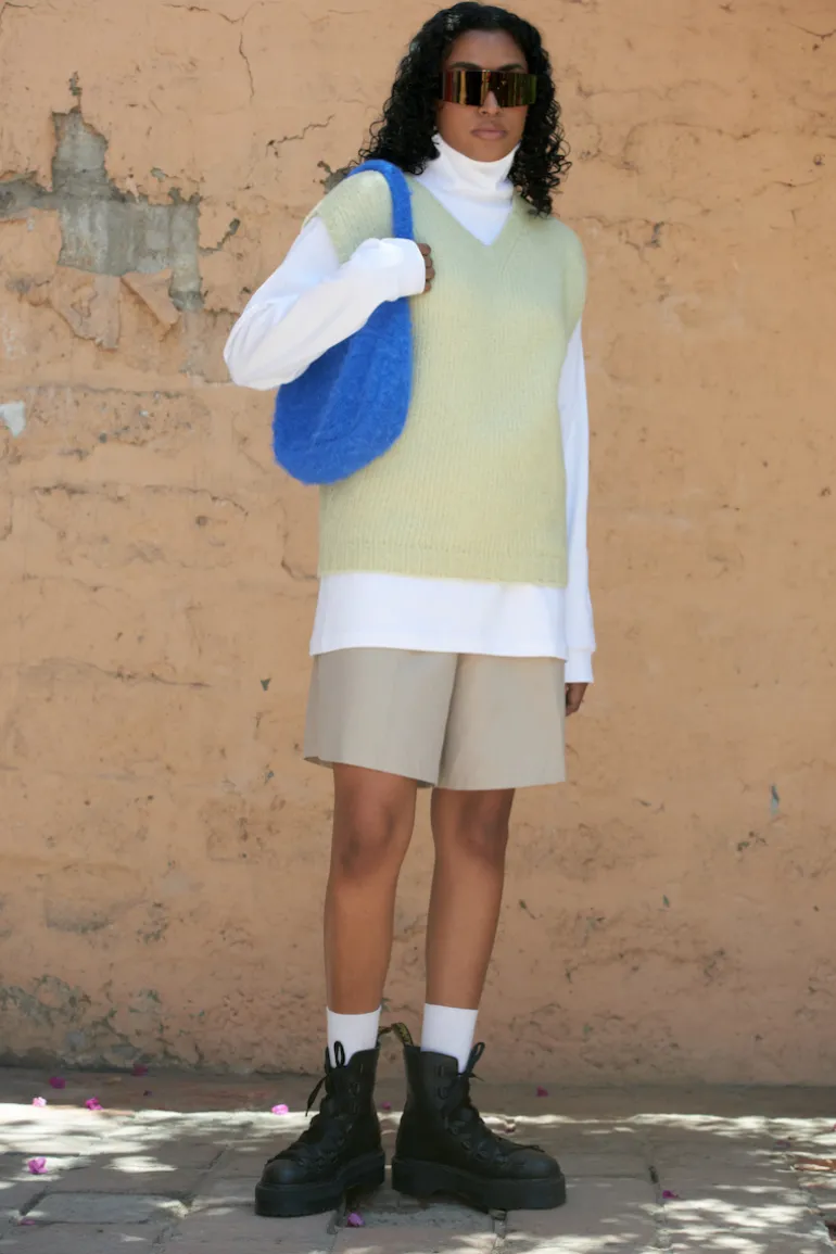 Knitwear<CULT MIA LA SIERRA KNITTED VEST Pistachio