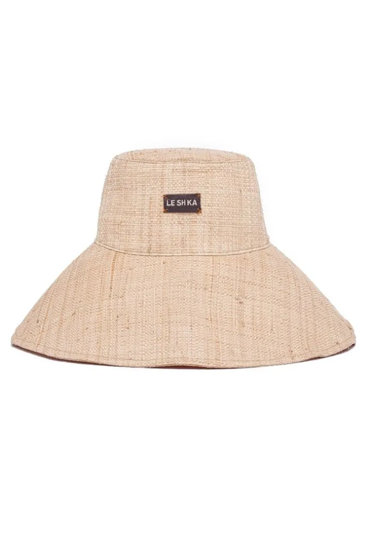 Hats<CULT MIA LARGE NATURAL BUCKET HAT Beige