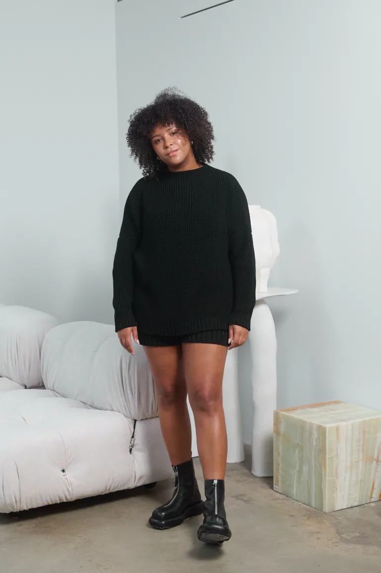 Knitwear<CULT MIA LAUMES SWEATER IN Black