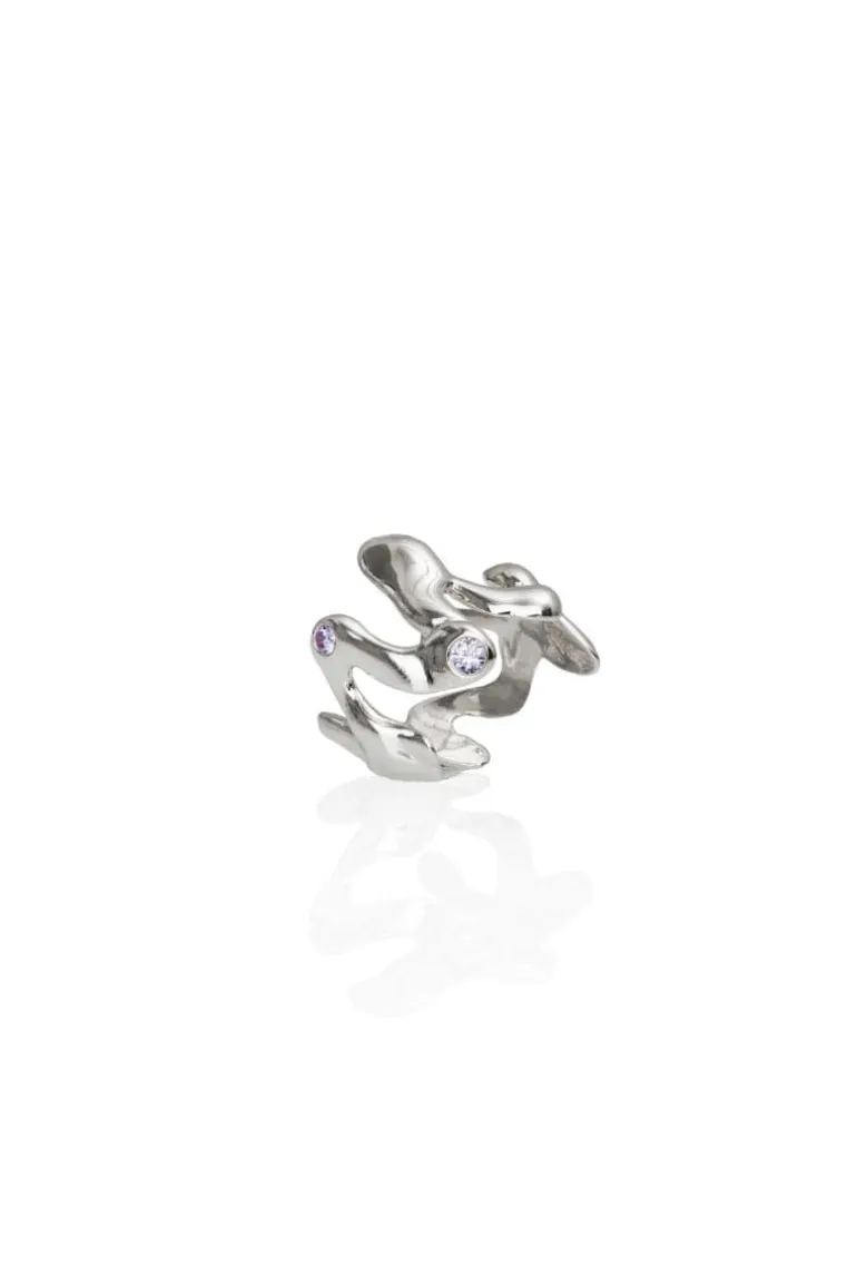 Rings<CULT MIA LAVA N°01 RING WITH GEMSTONES Silver