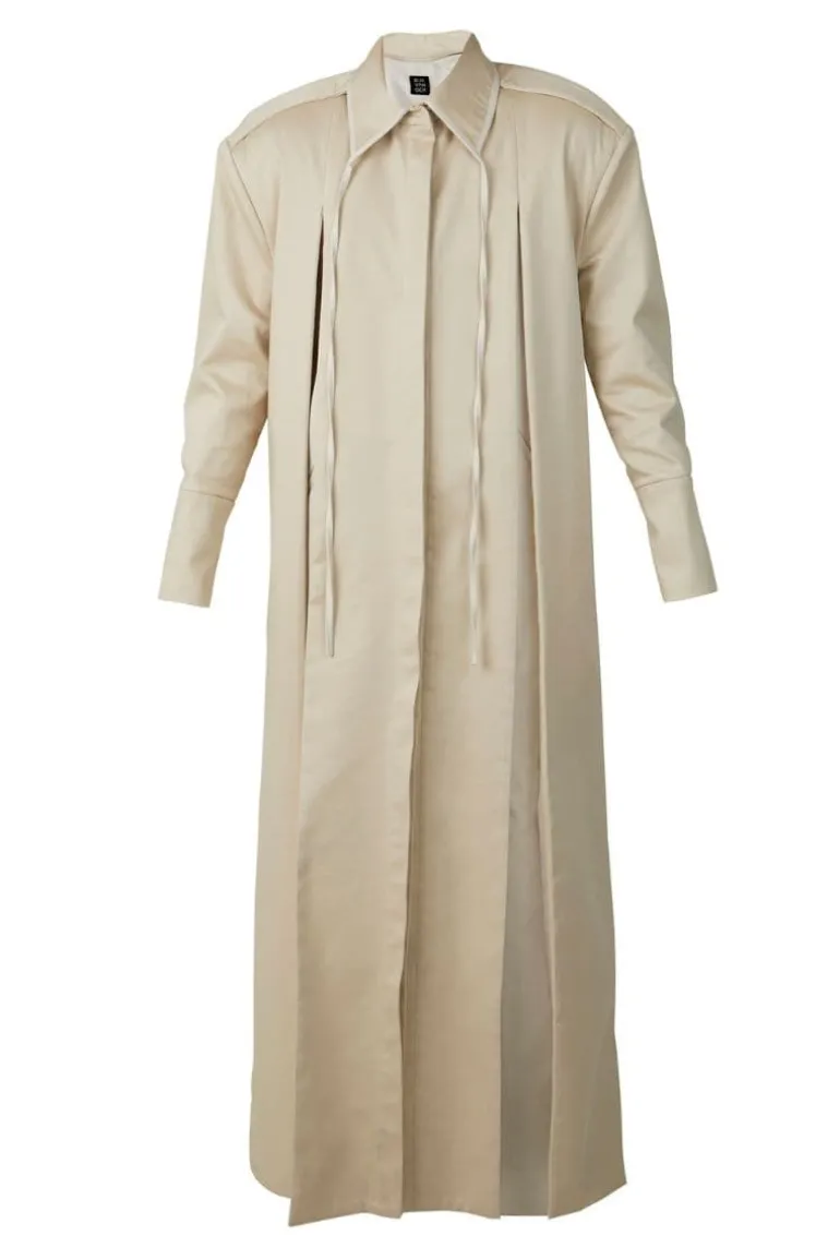 Coats<CULT MIA LAYERED CRUMPLE-BACK TRENCH Beige