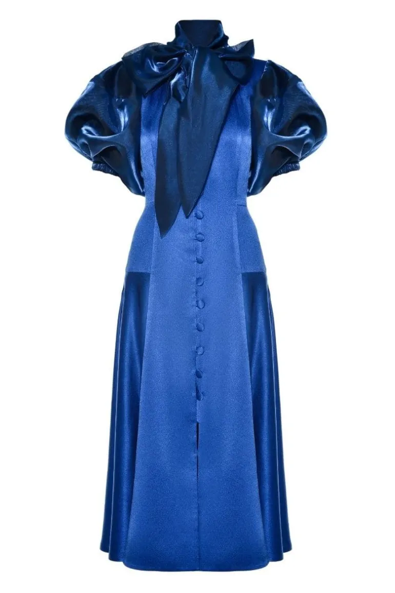 Dresses | Midi Dresses<CULT MIA LEILA MIDI DRESS WITH SCARF Blue