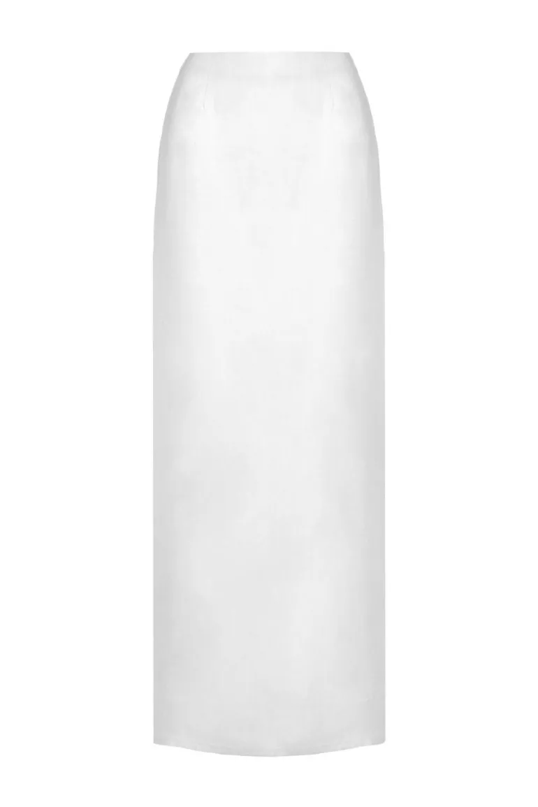 Skirts<CULT MIA LEONA MIDI SKIRT White