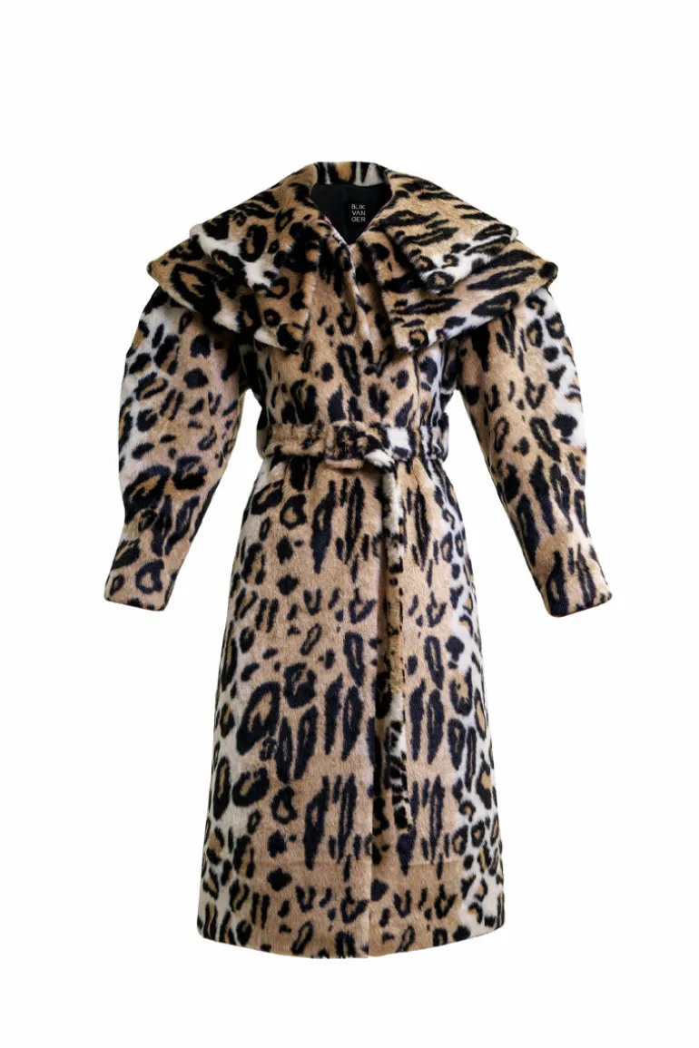 Coats<CULT MIA FAUX FUR COAT Leopard