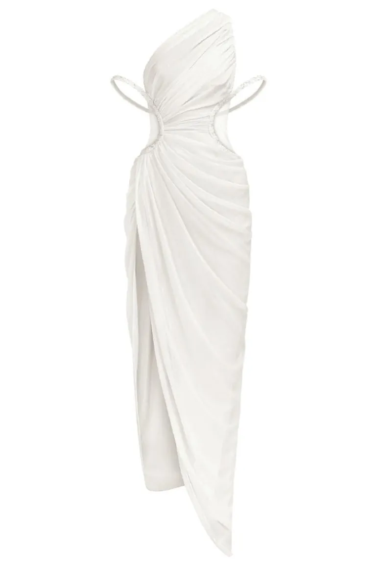 Dresses | Gowns<CULT MIA LEWIS ASYMMETRIC CUT-OUT MAXI DRESS White