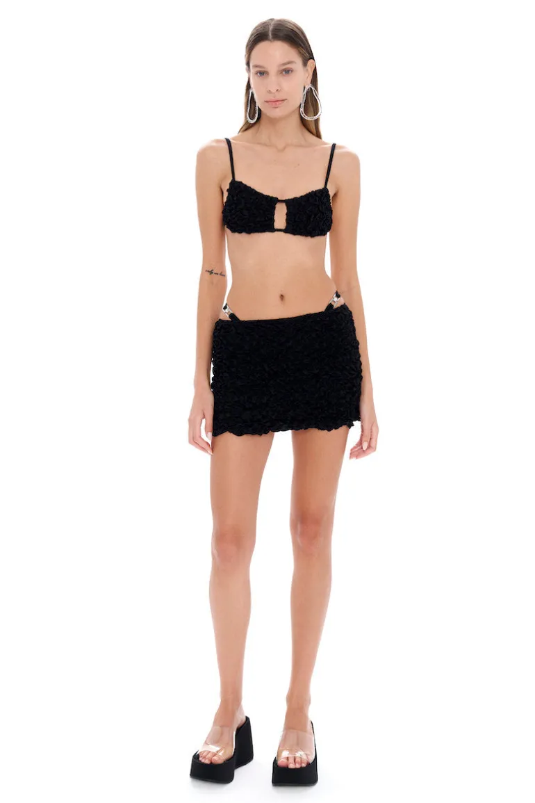 Swimwear<CULT MIA LIA MINI BEACH SKIRT Black