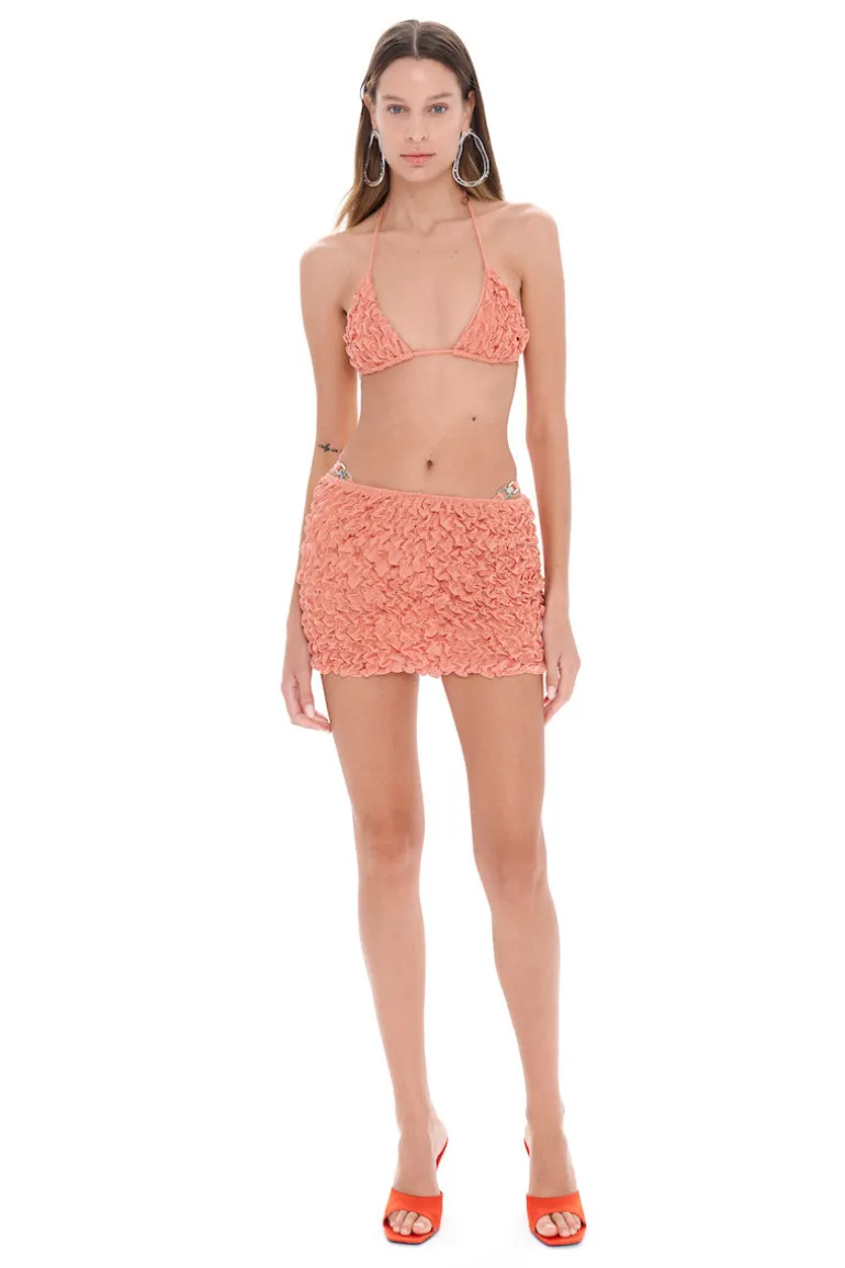 Swimwear<CULT MIA LIA MINI BEACH SKIRT Peach