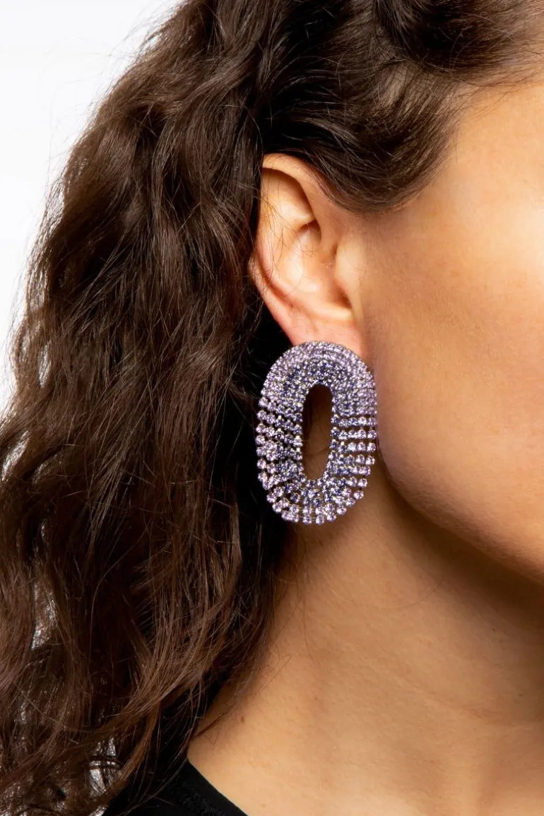Earrings<CULT MIA LIBERTY DOUBLE EARRINGS Violet Shades