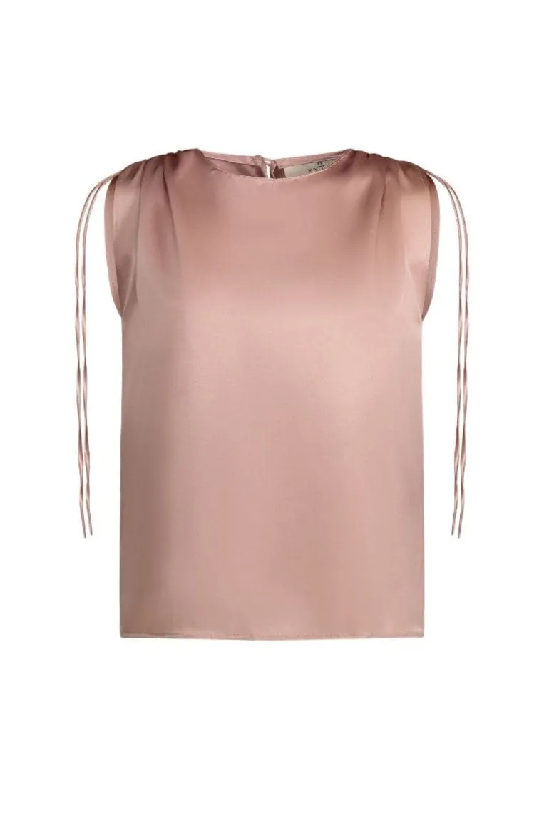 Tops<CULT MIA ENRIQUETA SILK BLOUSE Light Rose
