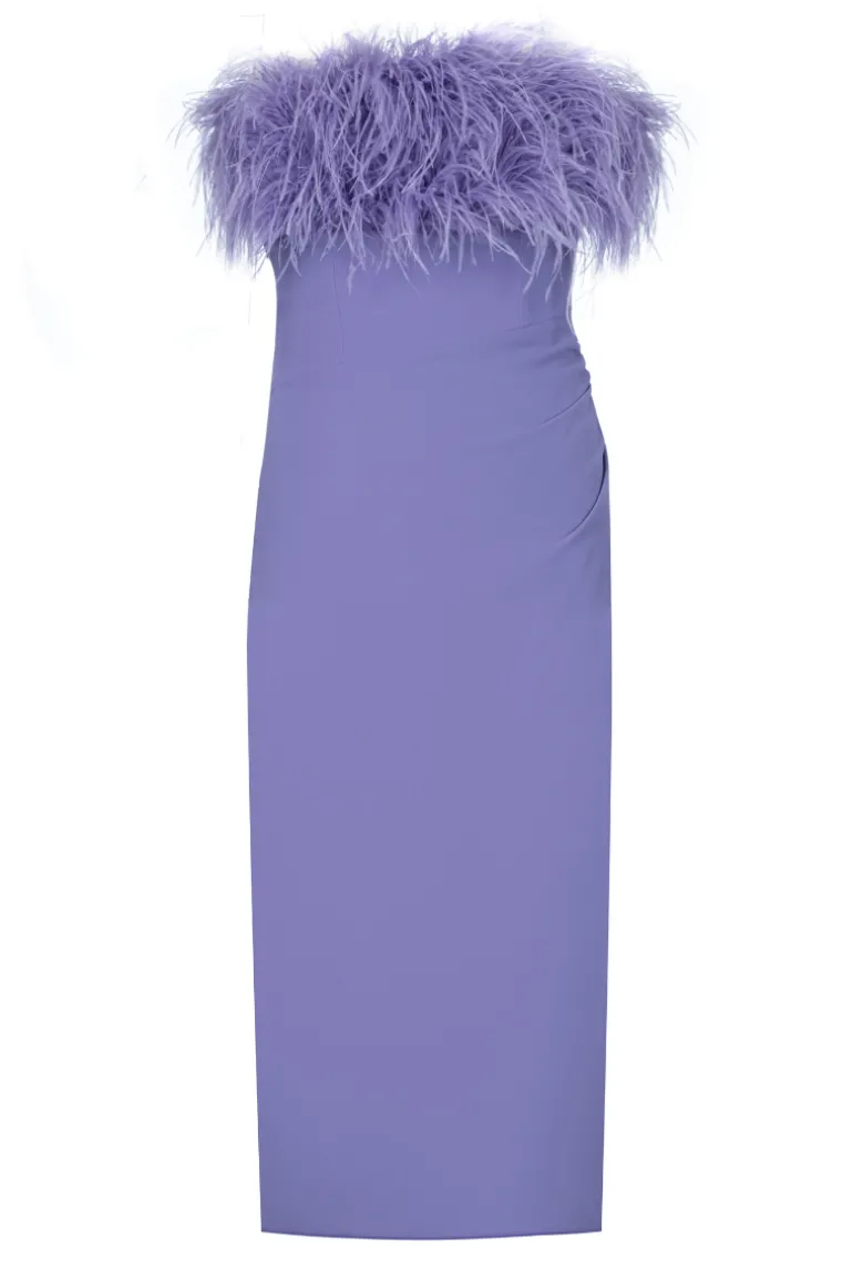 Dresses | Midi Dresses<CULT MIA FEATHER MIDI DRESS Lilac