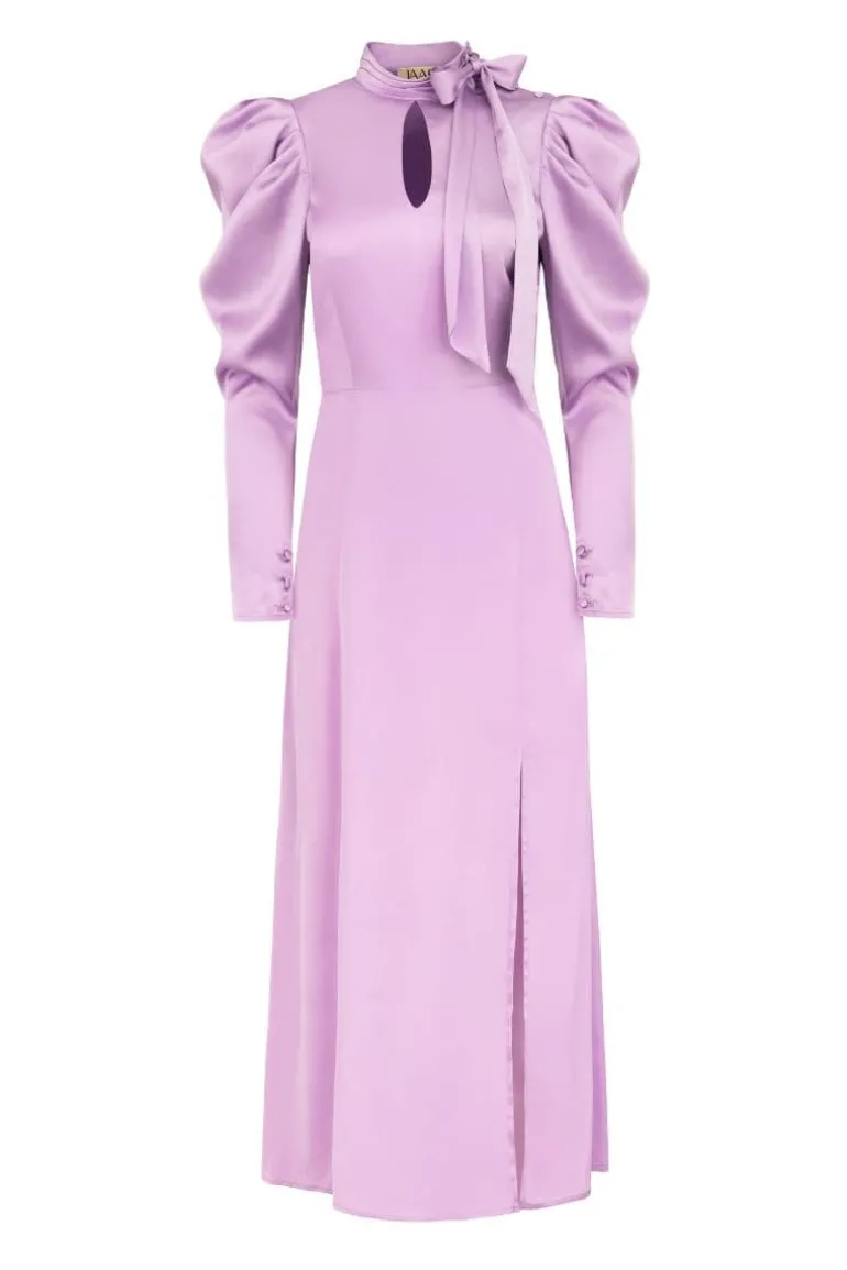 Dresses | Midi Dresses<CULT MIA LILAC TIE-DETAILED MIDI DRESS Purple