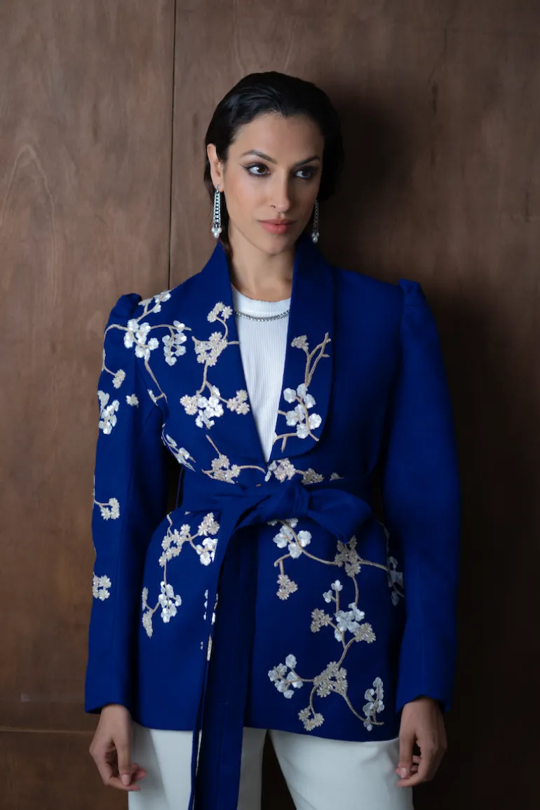 Jackets<CULT MIA LILY FLEUR DE CREASIER JACKET Blue