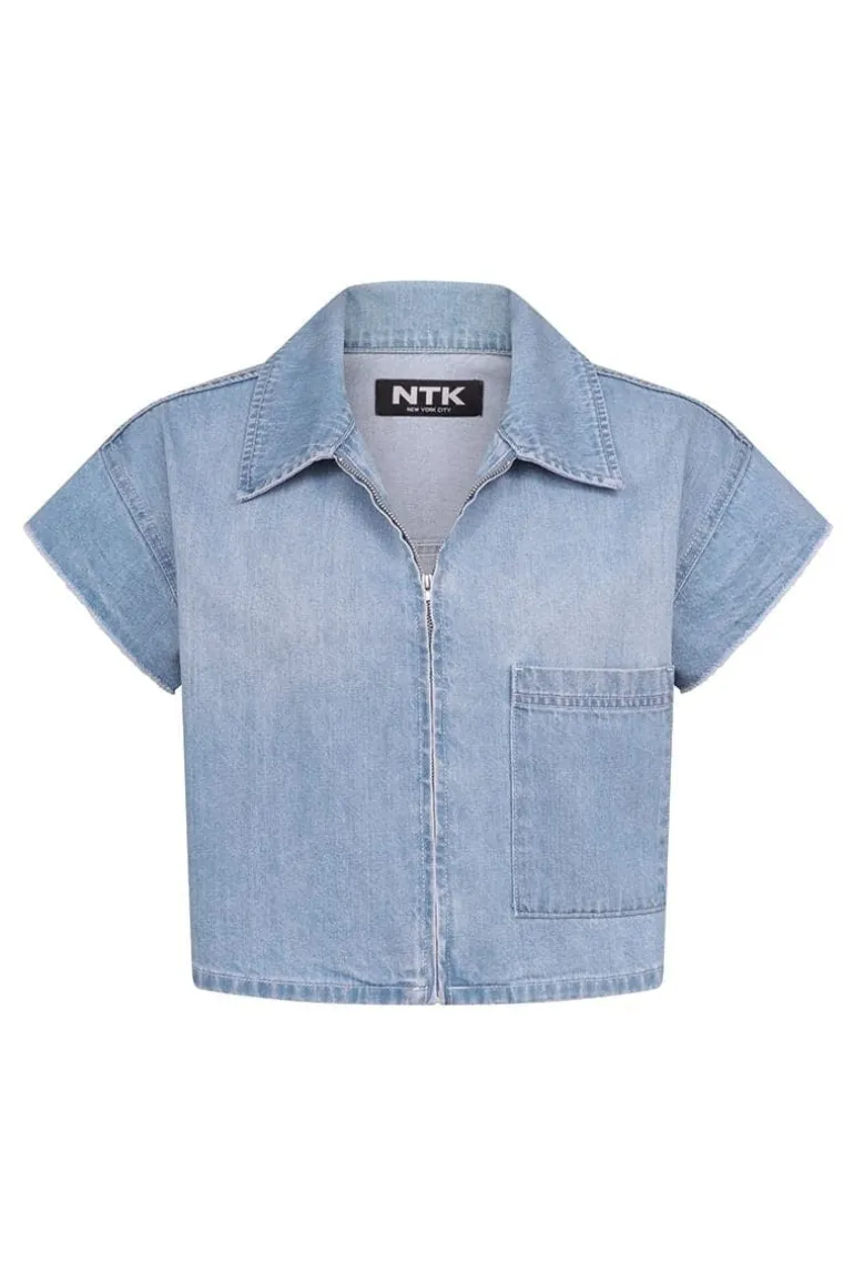 Tops<CULT MIA LINDSEY SOUTH ST DENIM TOP South St.