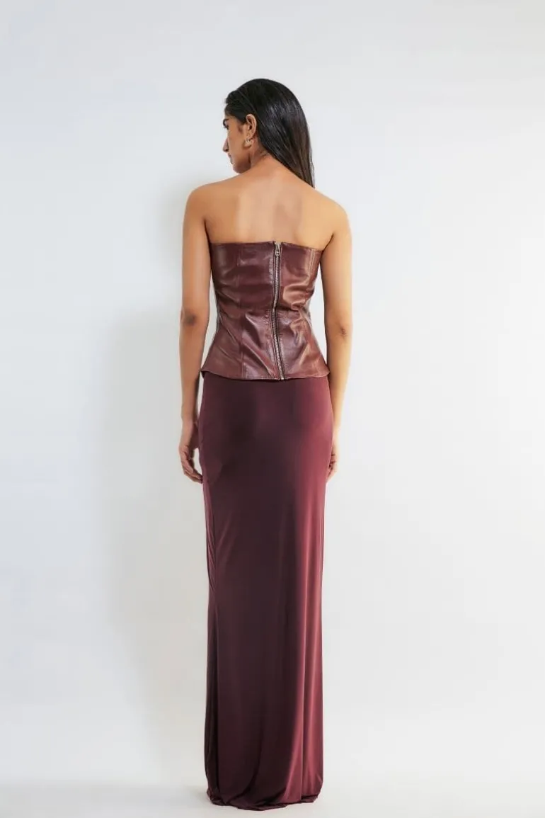Outfit Sets<CULT MIA LINNEA CORSET TOP AND SKIRT SET Cherry Red